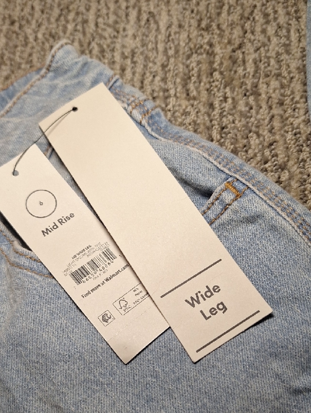 No Boundaries Light Blue Wide Leg Jeans - Picture 3 of 8